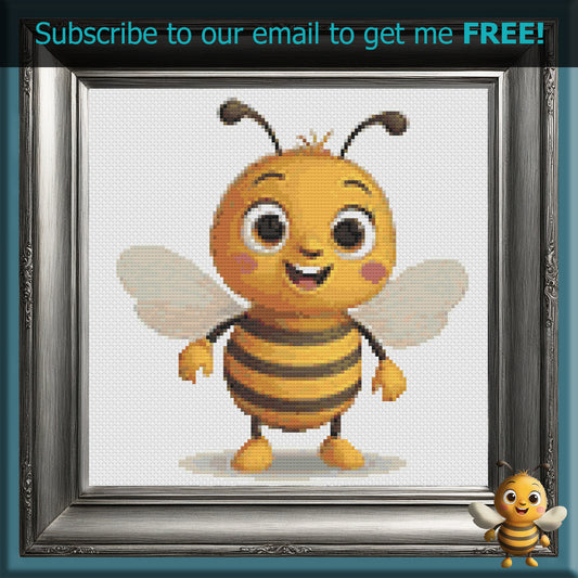 "Busy Bee" Cross Stitch Pattern - Interactive PDF Chart